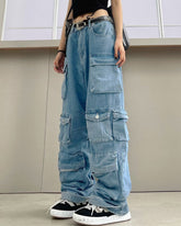 Übergroße Jeans „Persephone“ mit Taschen